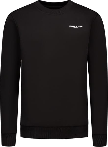 Ballin Amsterdam - Jongens Regular fit Sweaters Crewneck LS - Black - Maat 8