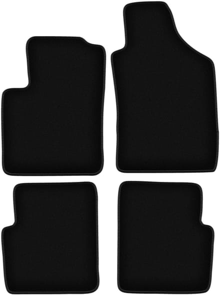 BASIC zwarte veloursmatten voor: Lancia Ypsilon III hatchback (2011-)