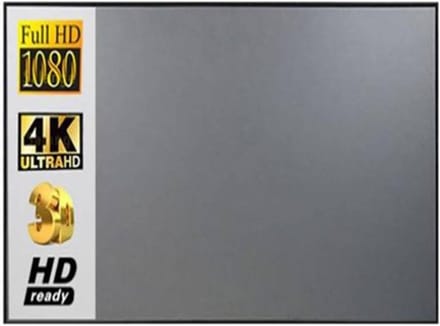Projectiescherm - Draagbaar scherm - Thuisbioscoop creëren - Anti-licht verbetering - 120 inch - Wit