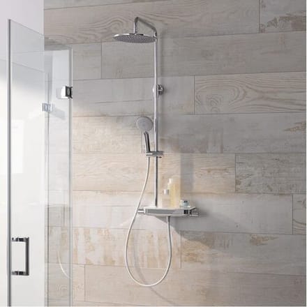 HSK AquaTray RS 200 thermostatic overhead shower flat 1006400