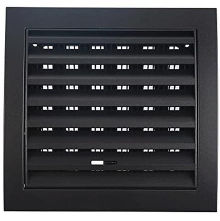 Ventilatierooster 190 x 190 mm met schuifregelaar en insectenbescherming