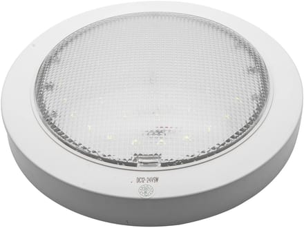 Allecto - 12 V warme led-dakspot - ultradunne verlichting - wit - universeel - ideaal voor camper en boot