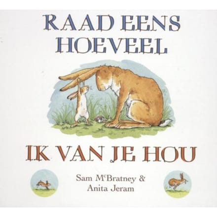 Raad eens hoeveel ik van je hou... Luxe kartonboekje Kartonboekjes