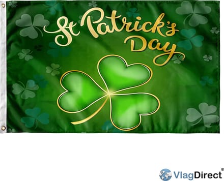 VlagDirect - St. Patrick's day vlag - St. Patrick's day feestdag vlag - 90 x 150 cm.