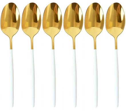 Kadirelli Theelepels - 12-delig - Goud/Wit - Theelepel
