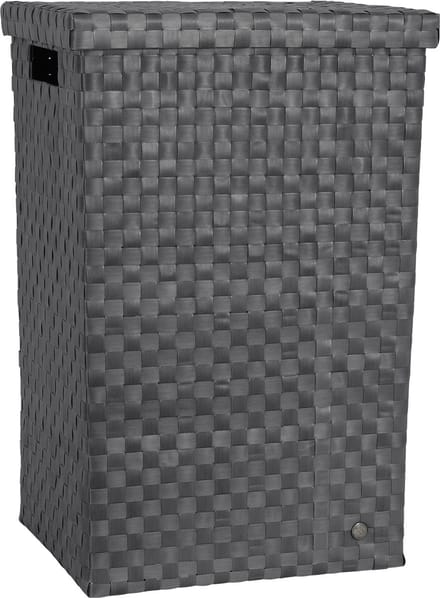 Handed By - Wasmand met deksel - Opbergmand - 81 liter - Cube XL - dark grey