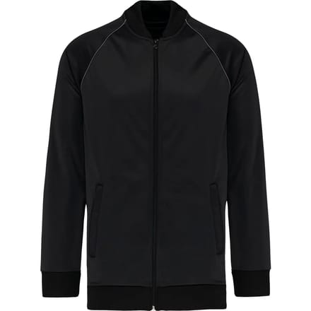 PROACT® Unisex trainingsjas met rits en biesje PA384 - Black - XL