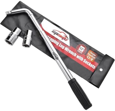 Telescoopsleutel met CR-V-stopcontacten - Wielsleutel voor 17/19, 21/23 mm