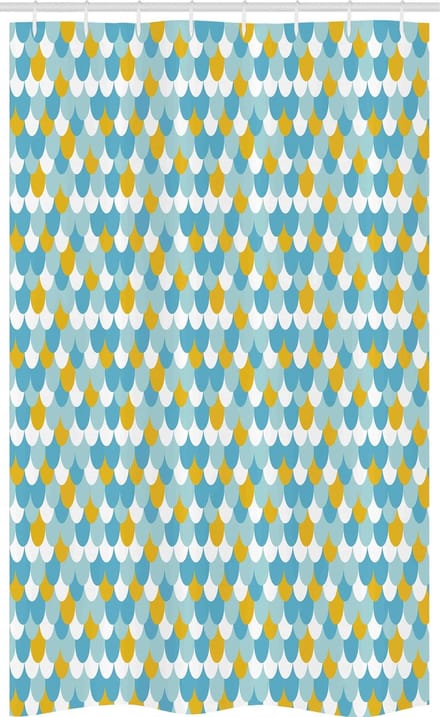 ABAKUHAUS douchegordijn – 120x180 cm – Moderne zeemeermin grafiek, multicolor