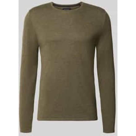 Gebreide pullover van katoen met ronde hals