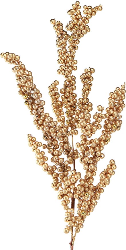 Bessentak met gouden bessen Kersttak 70cm