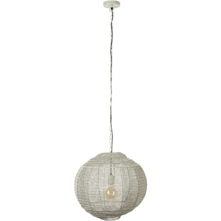 Dutchbone Meezan Hanglamp M – Ø 30 cm – Vintage Stijl – Grijs