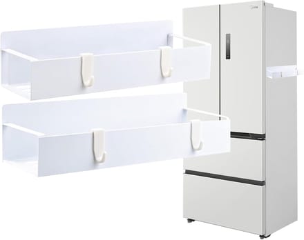 Dailygoods - Set van 2 Magnetische Koelkastplanken - Sterke Magneten, Geen Boren Nodig