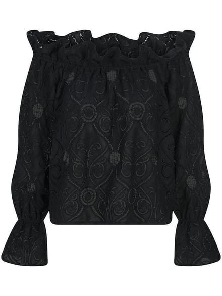 Blouse Van TALBOT RUNHOF X PETER HAHN zwart