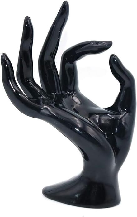Plastic display rek voor handmodel, opslag en presentatie - zwart, multifunctioneel en stevig