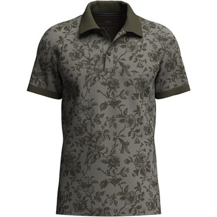 Fynch-Hatton Polo 2-Tone Allover Pattern Donker Khaki / male