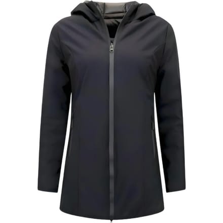 Double Face Dames Jassen Parka - Slim Fit -2161B - Zwart