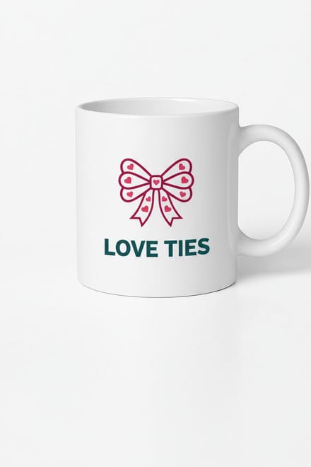 Love Ties Mok met Hartenstrik - Romantisch Cadeau & Valentijnsgeschenk