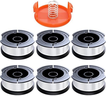 6 rollen maaidraad van 1,65 mm - Geschikt voor Black & Decker (GL-serie)