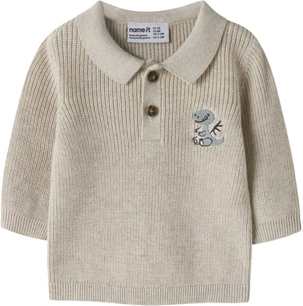 NAME IT - NBMKOLLA LS KNIT POLO - Baby - Cardigans