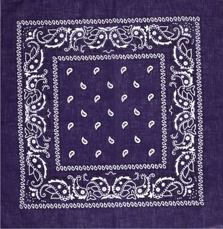 Bandana Zakdoek Paisley Paars