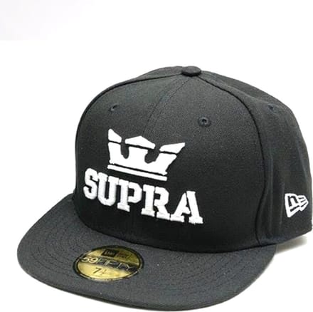 Supra - Unisex - Above 59Fifty Cap - Wit/Zwart - Maat 7 1/4