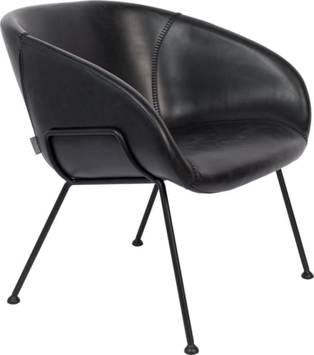 Zuiver Feston Loungestoel Zwart