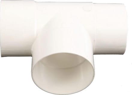 Wavin HWA fitt -buis T-stuk, PVC, wit, 80mm,