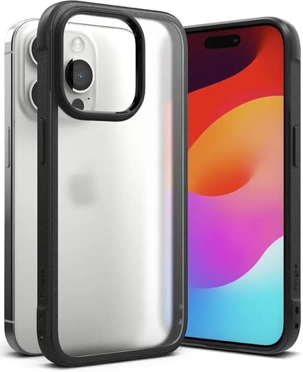 Ringke Fusion Bold iPhone 15 Pro Max Hoesje Back Cover Matte Zwart