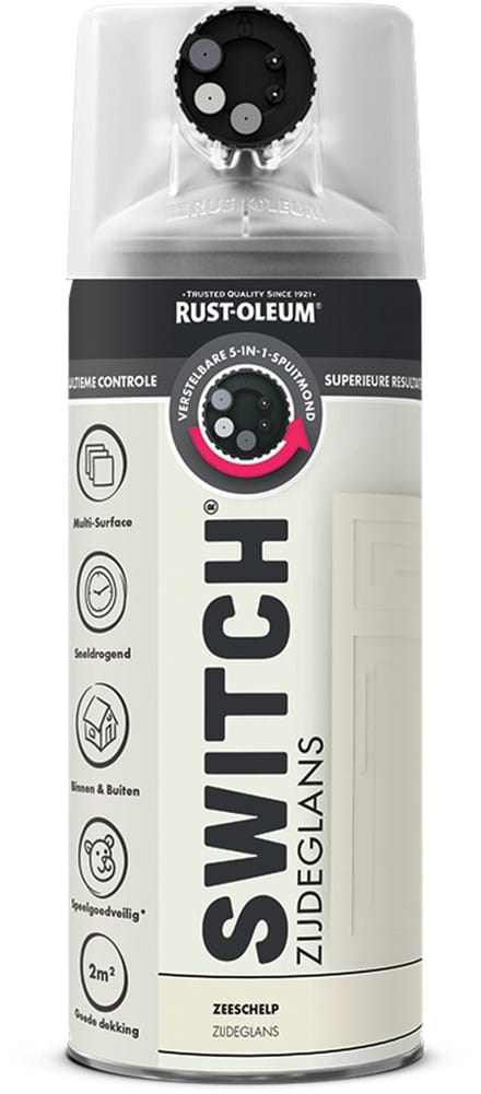 Rust-Oleum Switch Spuitbus Verf Zijdeglans 400ml - Zeeschelp