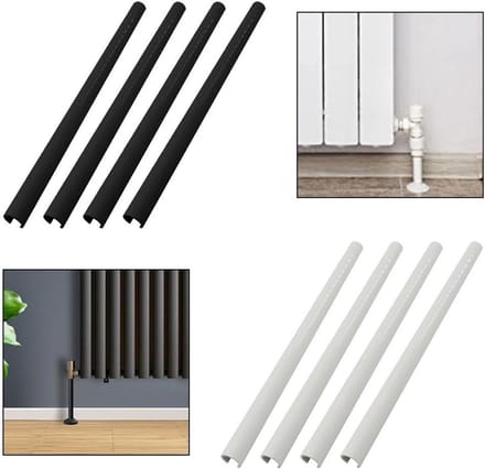4x Radiator Pijp Afdekkingen 15mm voor Montage Verwarming Leidingen Wit