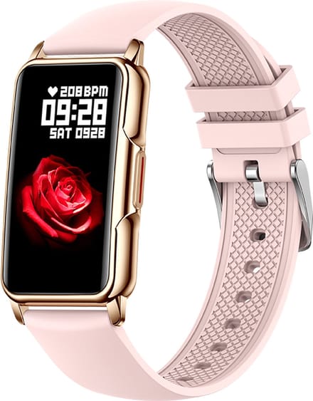 Kiraal Livery - Schitterende Activity Tracker - Stijlvol - Android & iOS - Siliconen - Roze