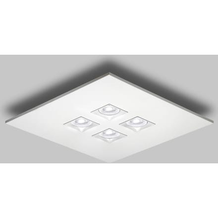 Milan Iluminación Plafondlamp Polifemo, 4-lichts, wit