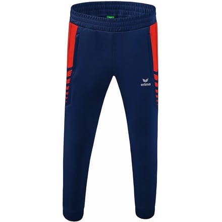 Erima Six Wings Worker Broek Kinderen - Rood / New Navy | Maat: 152