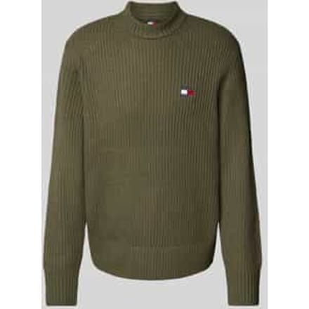 Gebreide pullover met logostitching