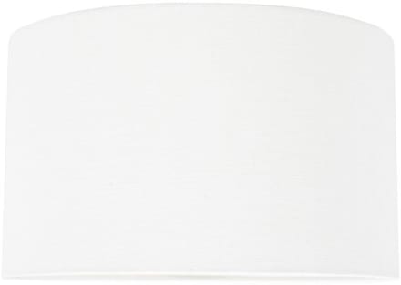 Witte textiele lampenkap K7396QS Ø 30cm met E27 support - Modern - Steinhauer Verlichting