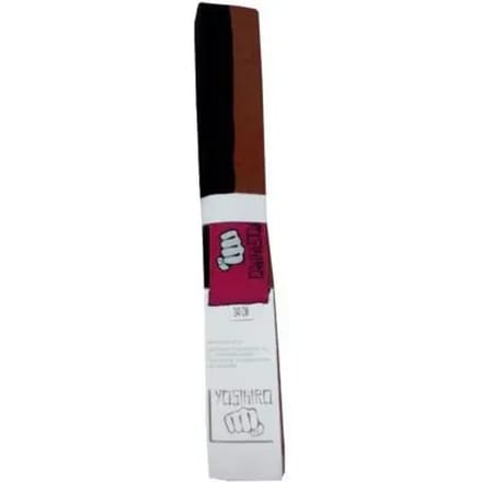 Belt Karate/judo Yosihiro 100% Cotton Marrón/Black ADULTO