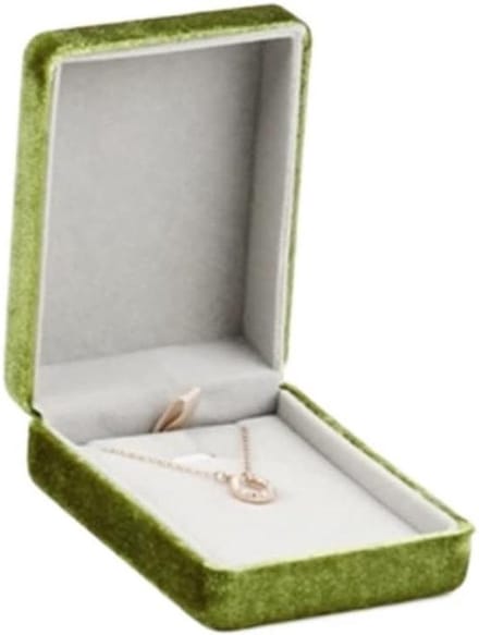 Sieradendoos Set - Juwelendoosje Organizer - Sieraden Opbergen - Corduroy Afwerking - 2 Stuks - Groen