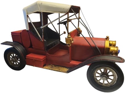 auto - klassieke auto - ijzer - 12 cm hoog