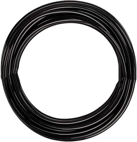 Flexibele pneumatische polyurethaan slang van 12 meter, luchtcompressor slang 10 mm buiten en 6,5 mm binnen, zwart