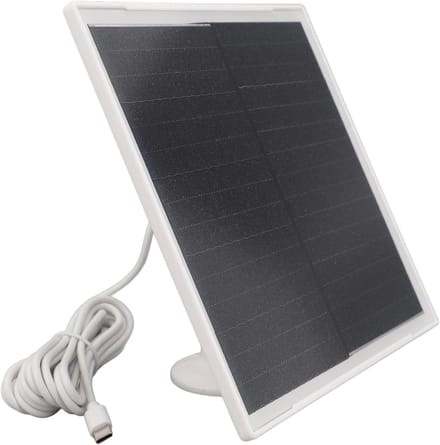 Zonnepaneel - Energie Oplader - Camera Voeden - Weerbestendig Ontwerp - 10 Watt - Zwart