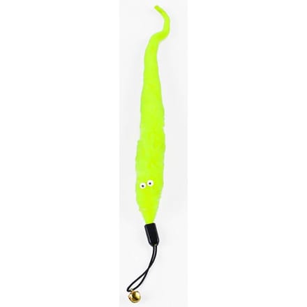 Tête de remplacement de chenille, bâton de chat amusant, jouet en peluche pour chat, produits pour animaux de compagnie jaune