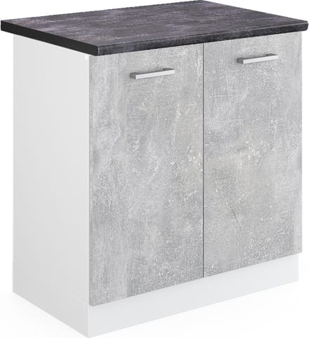 Vicco R-Line Wastafelkast – 80 cm, WB Antraciet Beton