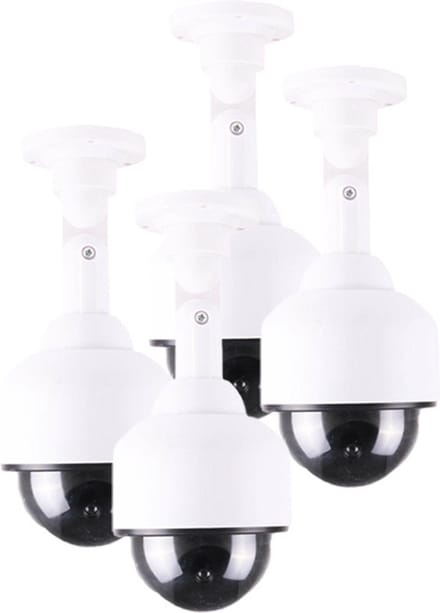 Benson Dummy Beveiligings Camera - 4x - LED dome - kunststof - realistisch - binnen en buiten