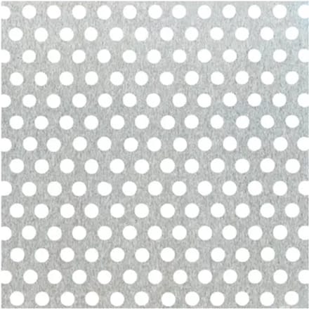 Alberts Geperforeerde Plaat - Aluminium - Natuur - Ronde Perforatie - 120x1000x0,8mm