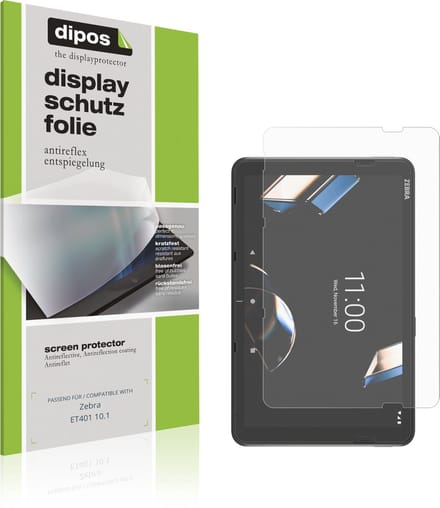 dipos – 2x Matte Beschermfolie geschikt voor Zebra ET401 10.1 | Krasbestendige & antireflecterende Screenprotector Ultra-Thin