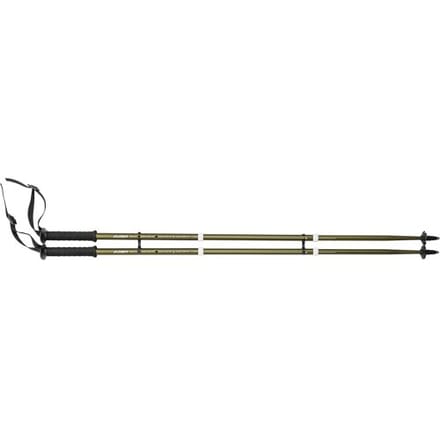 CRIVIT Wandelstokken - 2 stuks - aluminium - verstelbaar (Goud)