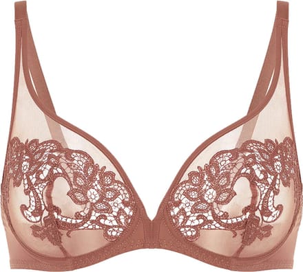 Simone Pérèle - Saga Plunge BH Tender Brown - maat 75E - Bruin