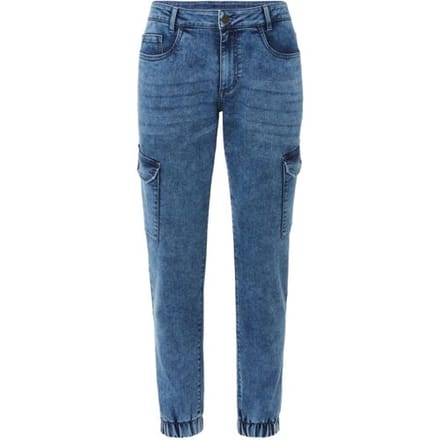 LIVERGY Heren denim joggers (Blauw, 48)