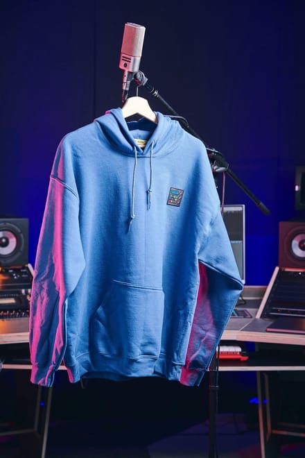 Inside Audio - Drumcomputer - Hoodie - Marine Blauw